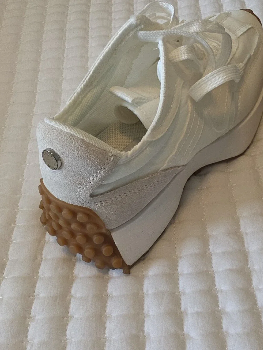 Campo White Sneakers with Gum Sole